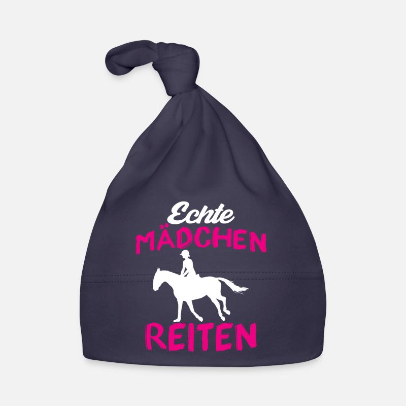 Echte mädchen reiten Baby Bio-Mütze