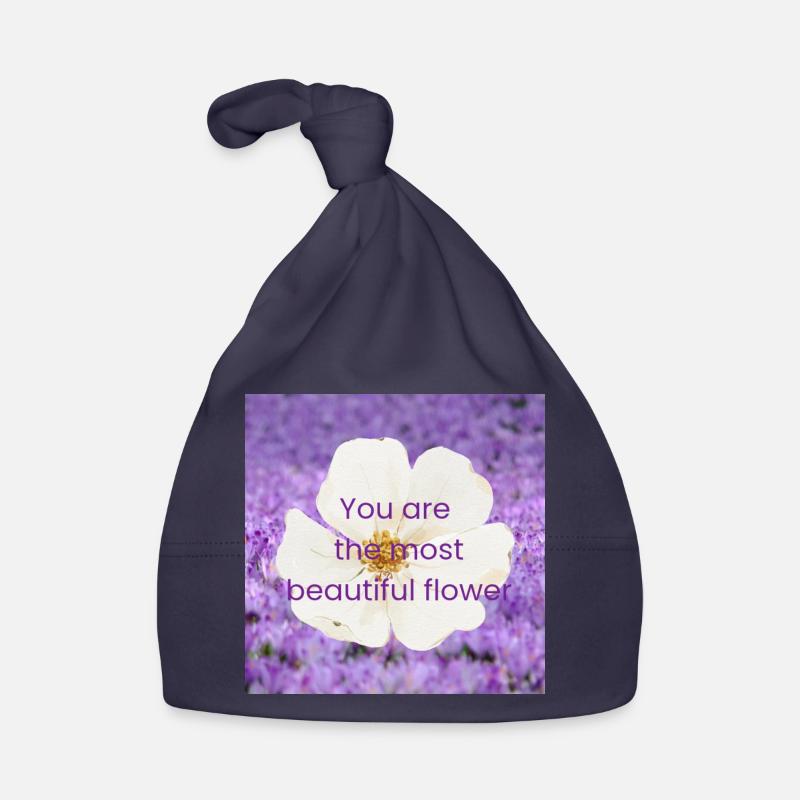 La plus belle fleur, c’est toi Bonnet bio Bébé