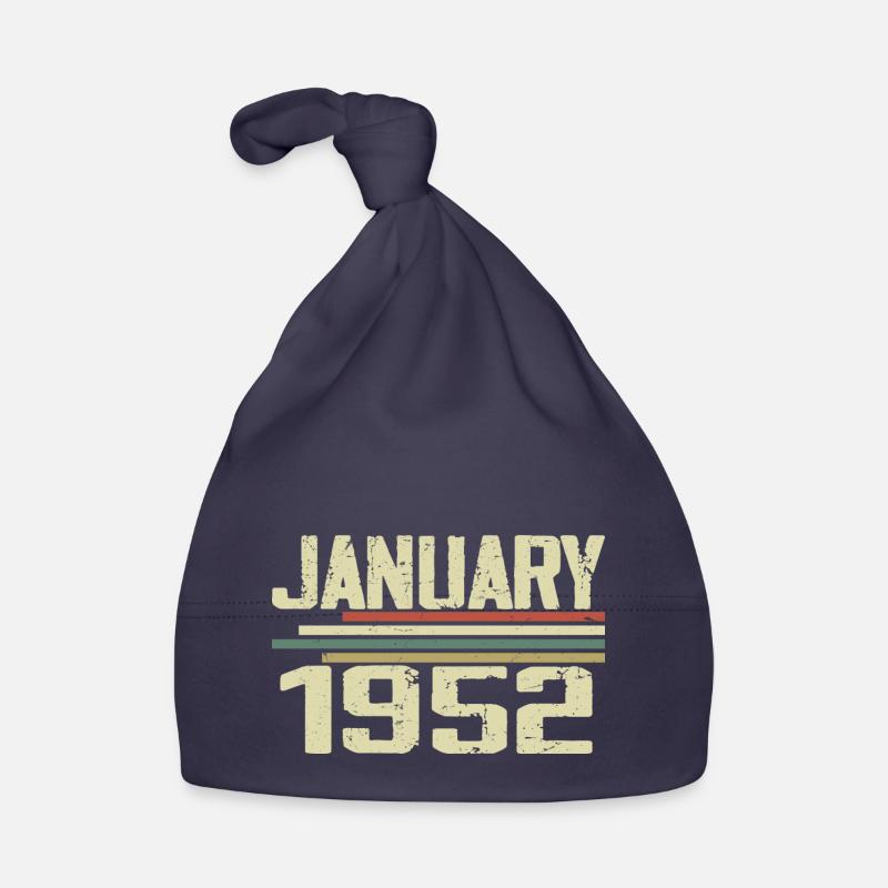Janvier 1952 - Cadeau d’anniversaire Janvier 1952 Bonnet bio Bébé