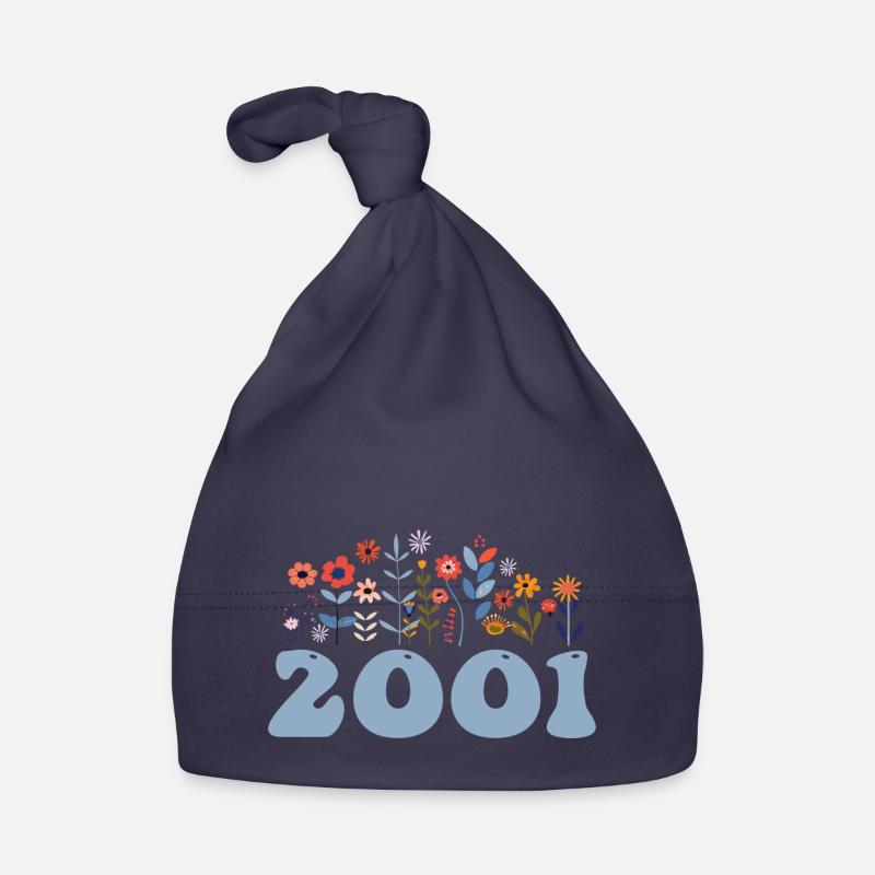 2001 Floral Pattern 2001 Floral Theme Flowers 2001 Organic Baby Cap