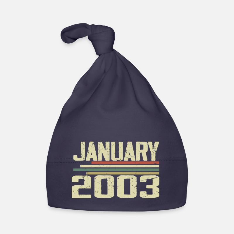 Janvier 2003 - Cadeau d’anniversaire Janvier 2003 Bonnet bio Bébé