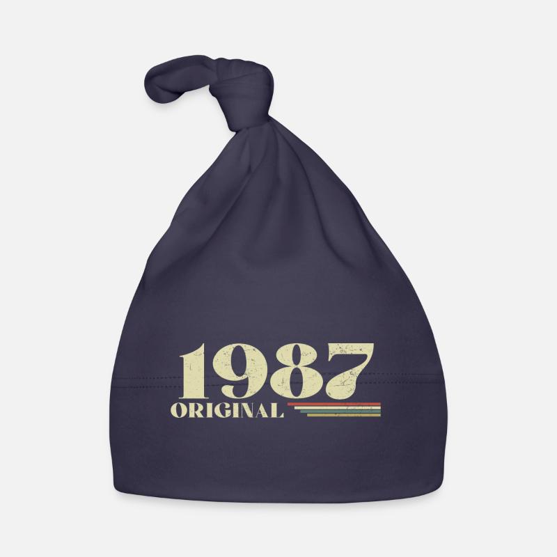 Original 1987 Vintage 1987 anniversaire 1987 rétro Bonnet bio Bébé