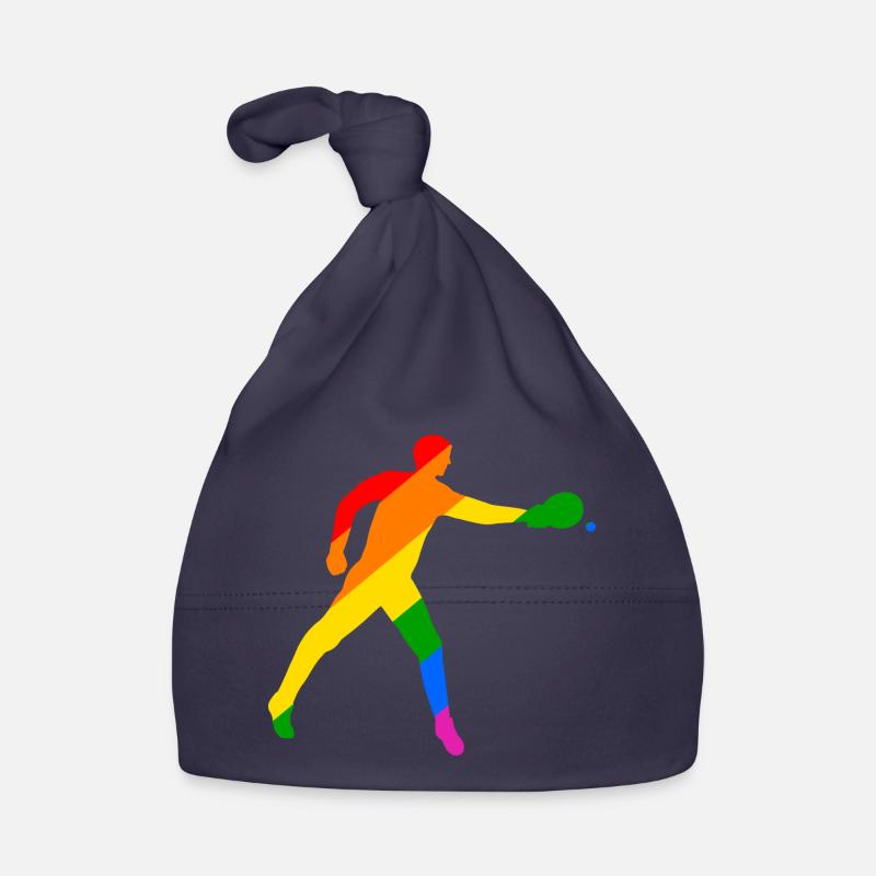 Colorful table tennis Organic Baby Cap