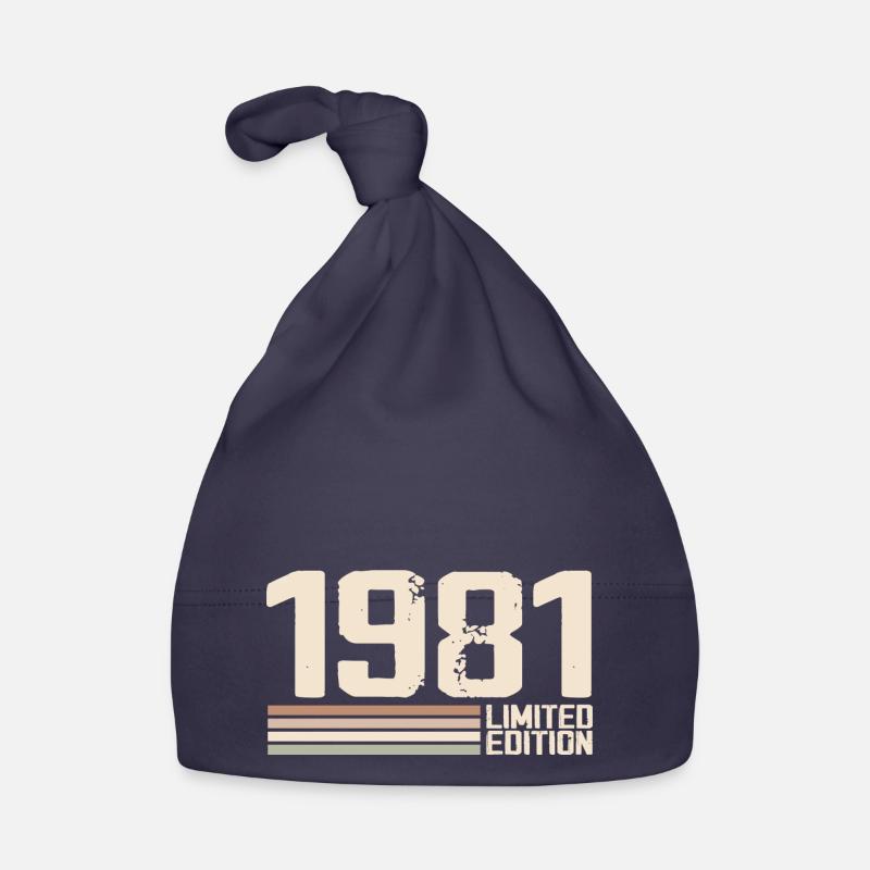 1981 Millésime 1981 Anniversaire 1981 Rétro 1981 Bonnet bio Bébé