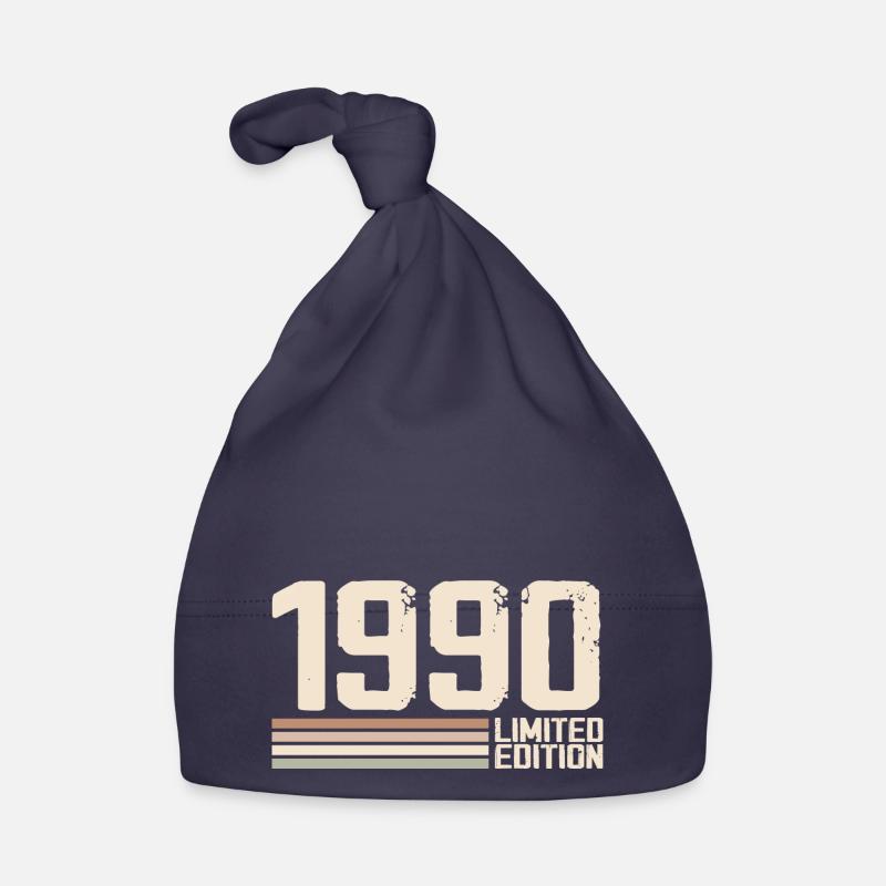 1990 Millésime 1990 Anniversaire 1990 Rétro 1990 Bonnet bio Bébé