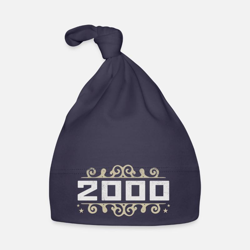 Vintage 2000 Rétro Anniversaire 2000 Vintage 2000 Bonnet bio Bébé