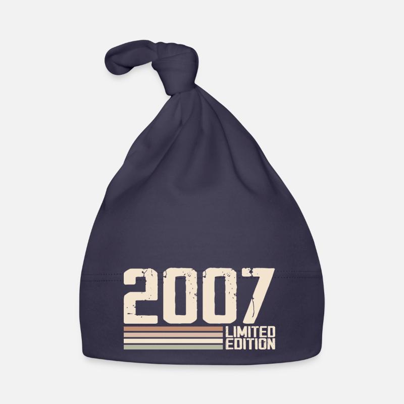 2007 Vintage 2007 Birthday 2007 Retro 2007 Organic Baby Cap