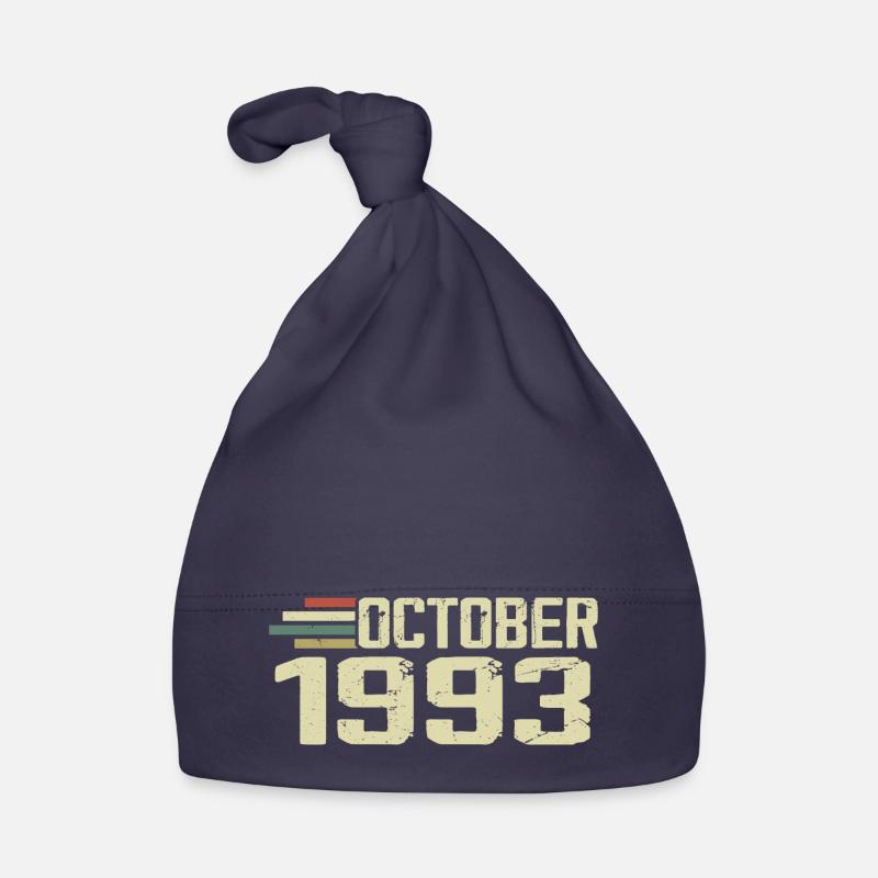 October 1993 - Birthday in October 1993 Organic Baby Cap