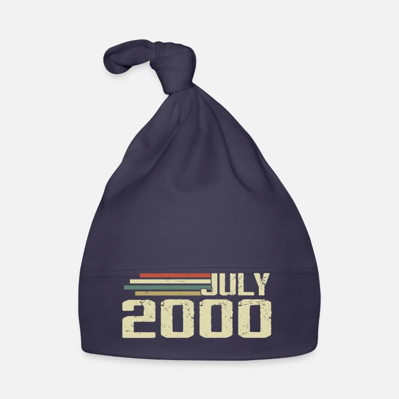 Birthday July 2000 Year 2000 July Vintage 2000 Organic Baby Cap