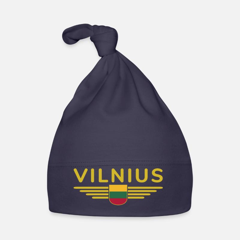 Vilnius T-Shirt – Stilvolles Statement Baby Bio-Mütze