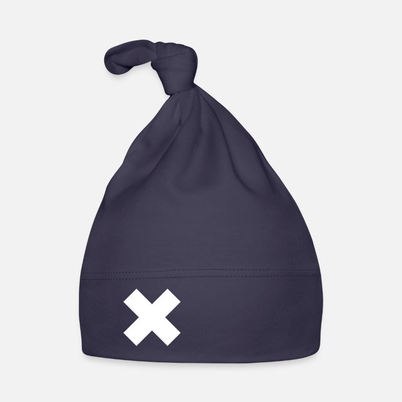 X - Dis NON ! - Bonnet bio Bébé - marine