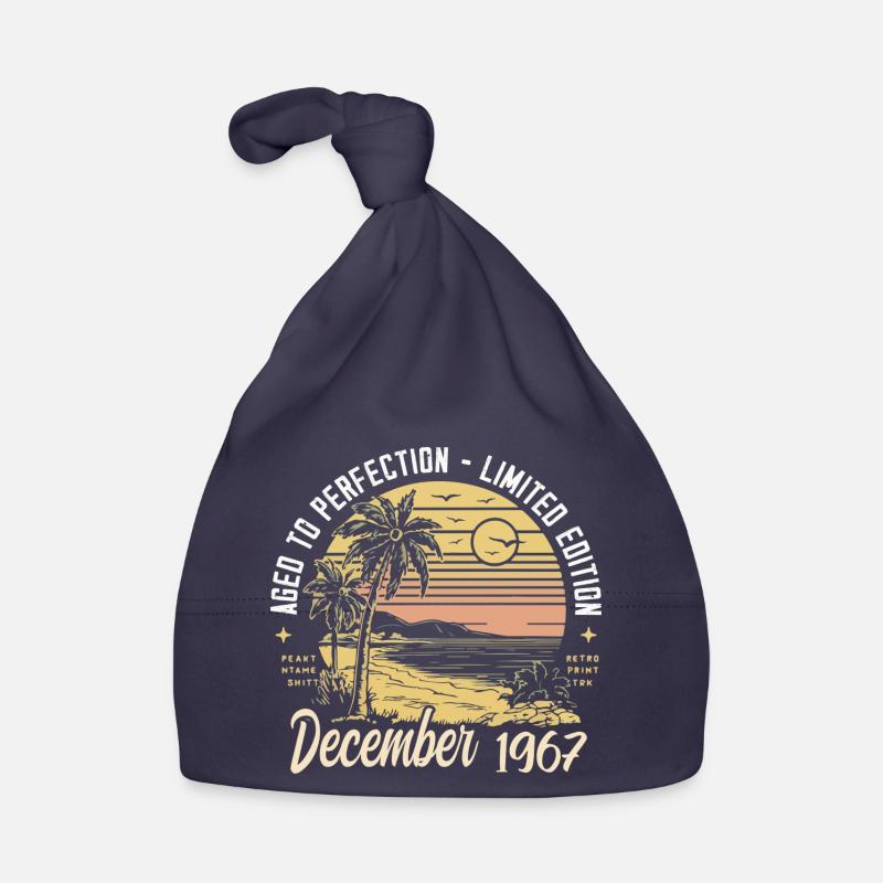 December 1967 Birthday present December 1967 Organic Baby Cap