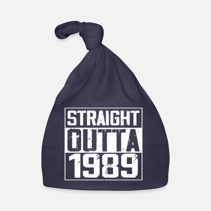 Straight Outta 1989 Cadeau Anniversaire 1989 Retro Bonnet bio Bébé