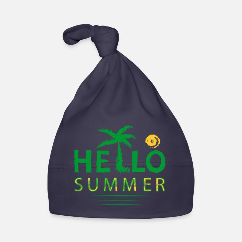 Bonjour été - Bonnet bio Bébé - marine