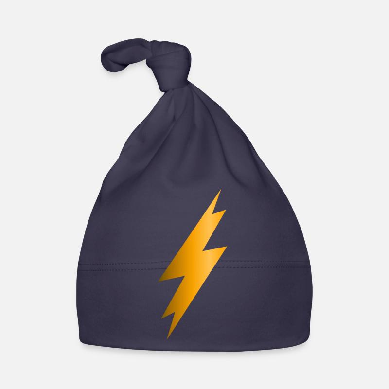 Lightning Bolt Organic Baby Cap