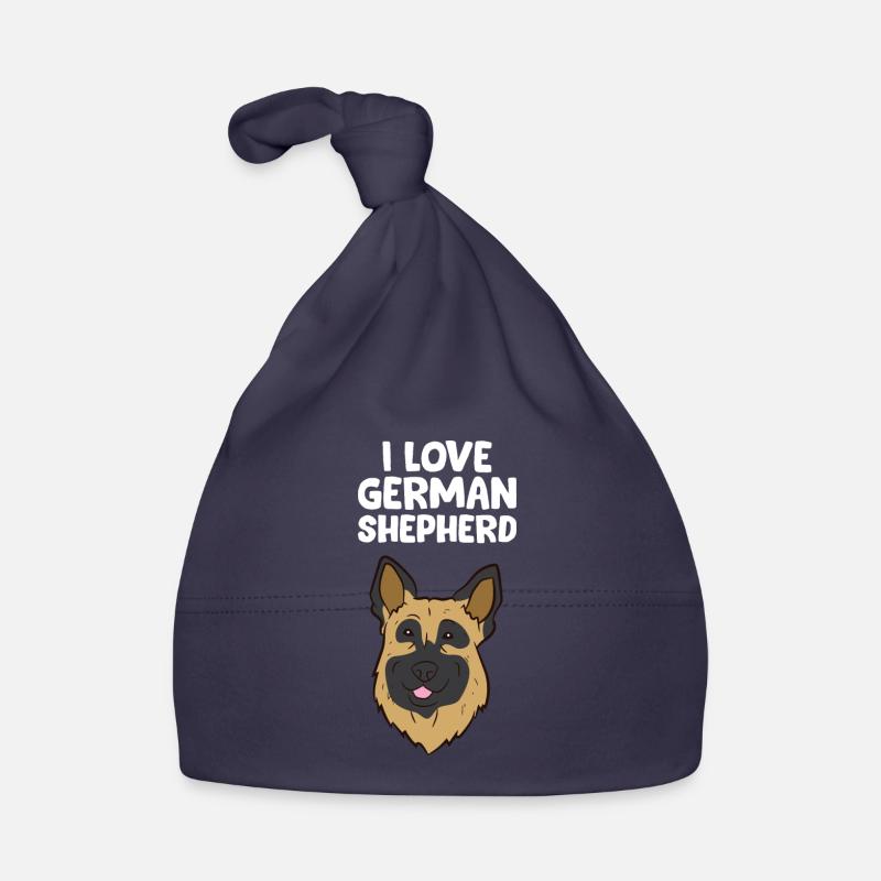 Deutscher Schäferhund - I love German Shepherd Baby Bio-Mütze