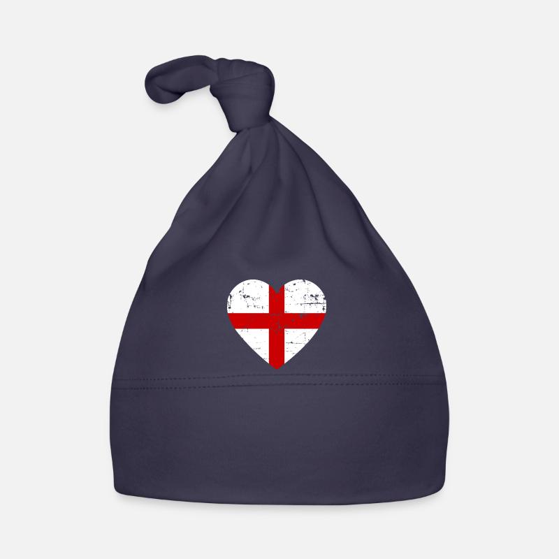 Drapeau du cœur de l’Angleterre Bonnet bio Bébé