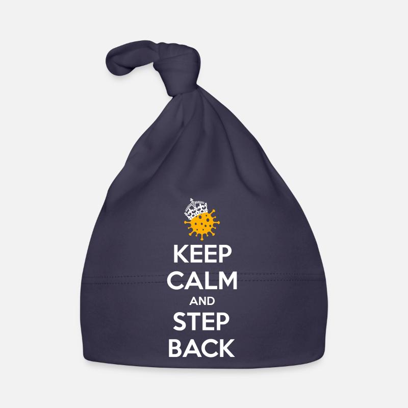 Keep calm and step back Organic Baby Cap