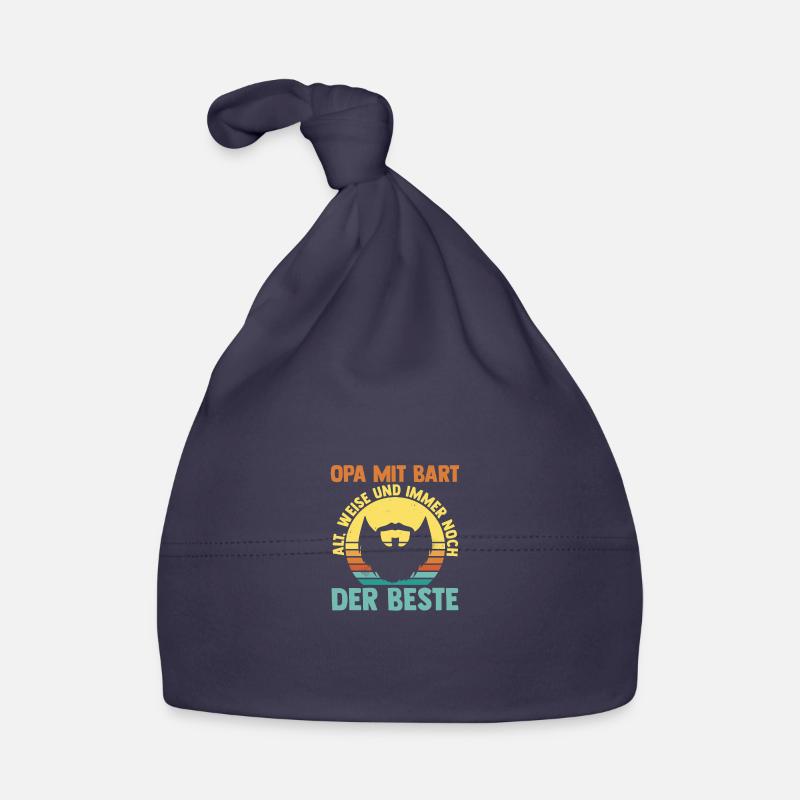 Grandpa with a beard Organic Baby Cap