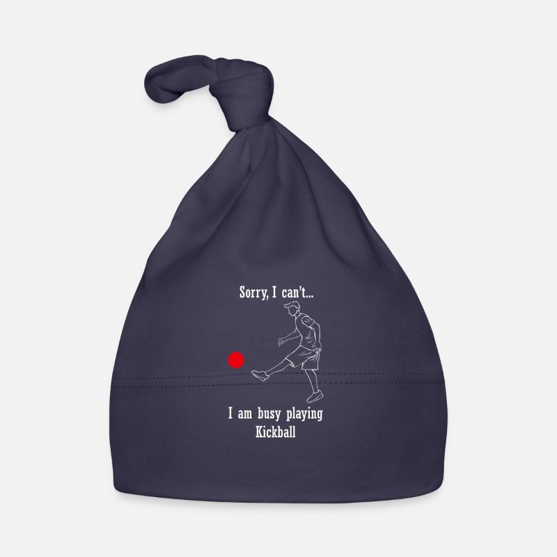 Playing Kickball Funny Saying Kickball Player Organic Baby Cap