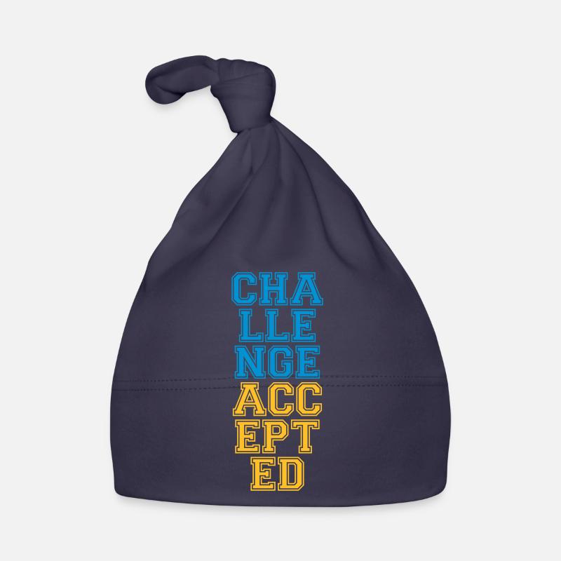 Cool Challenge Accepted Design Organic Baby Cap