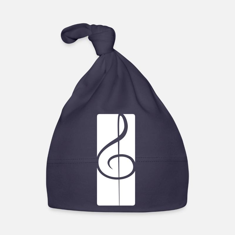 Music clef note melody musical note audio Organic Baby Cap