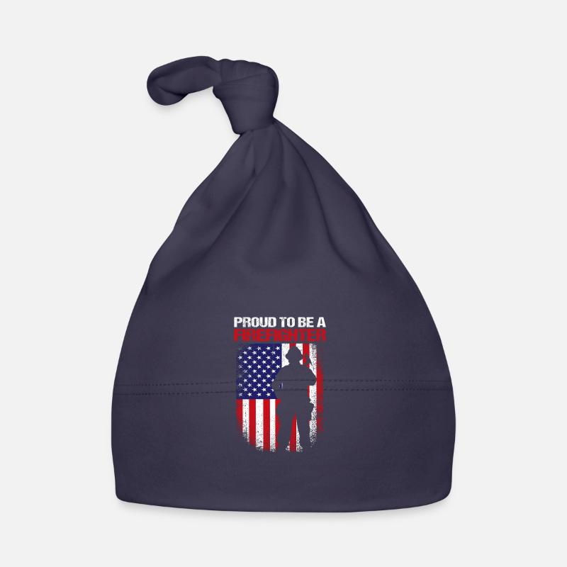 Firefighter Fire Brigade Organic Baby Cap