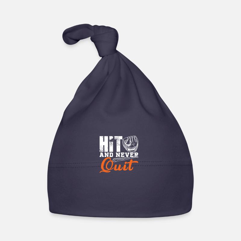 hit and never quit Organic Baby Cap