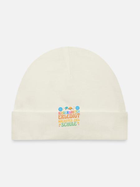 Écolier de 6e année rentrée maternelle maternelle E - Bonnet bio Bébé - marine - Devant