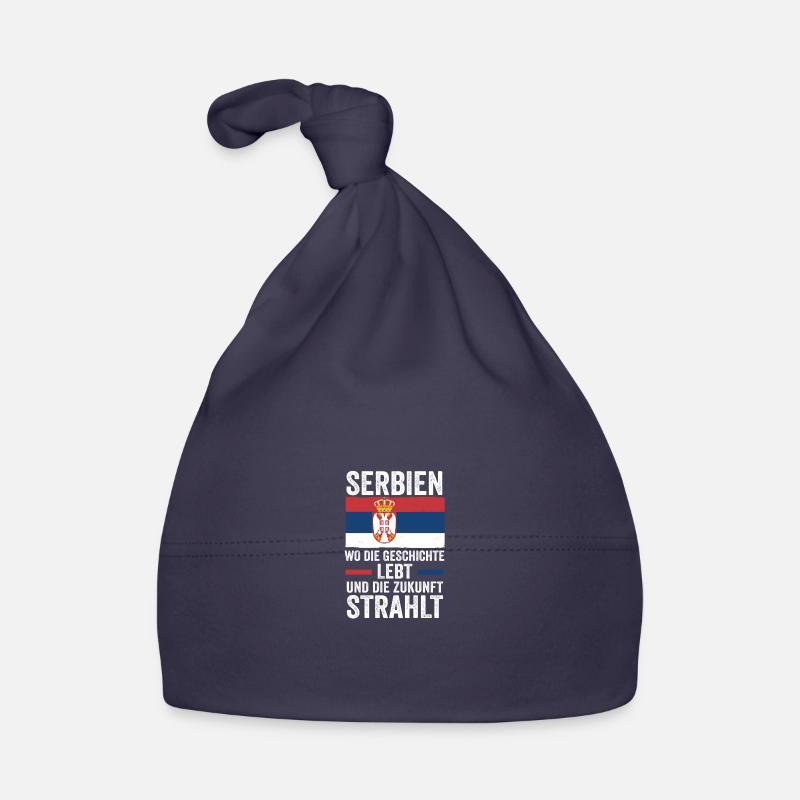 Serben Serbisch Serbien Baby Bio-Mütze