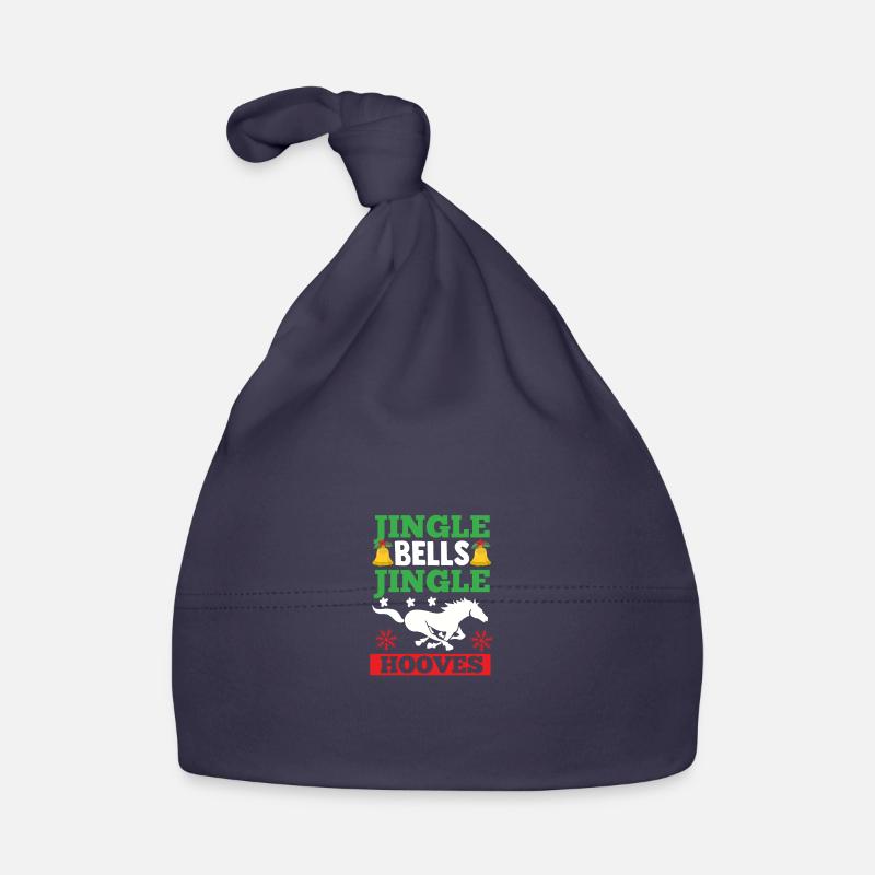 Père Noël Noël équitation cavalier chevaux Bonnet bio Bébé
