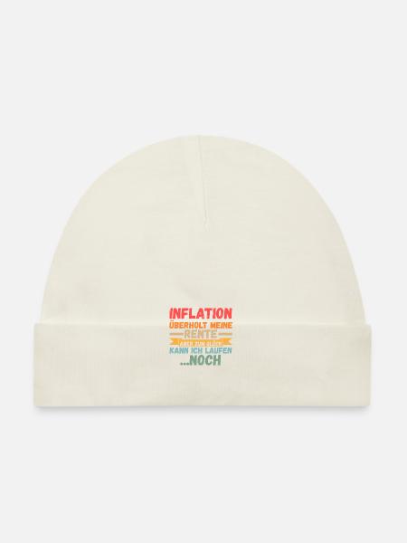 Pensioner Pension Inflation Retirement Pension - Organic Baby Cap - navy - Front