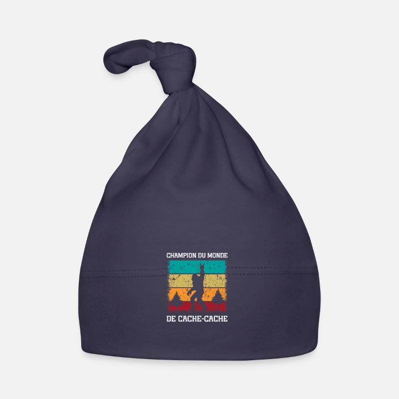 champion du monde de cache-cache Bonnet bio Bébé