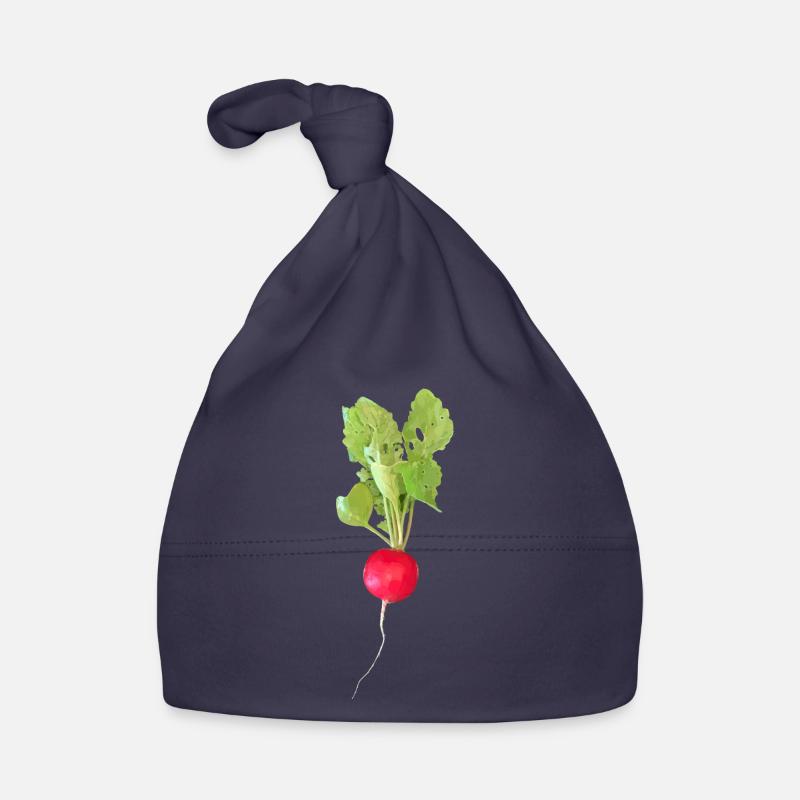 Radieschen - Baby Bio-Mütze - Navy