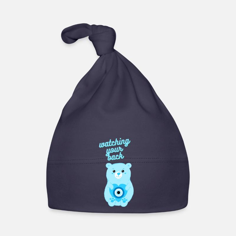 Mauvais Oeil Protection Ours - Bonnet bio Bébé - marine