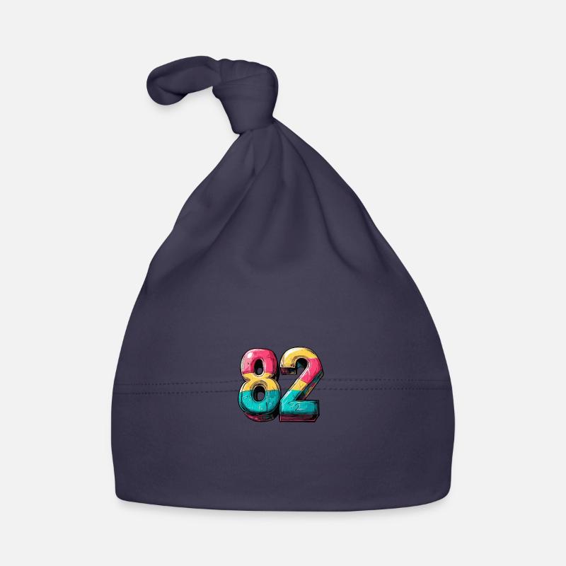 82 Number Comic Organic Baby Cap