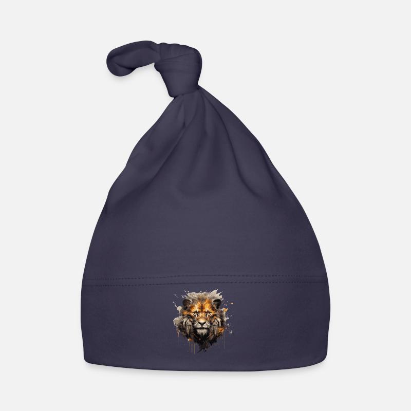 Lion Head Organic Baby Cap