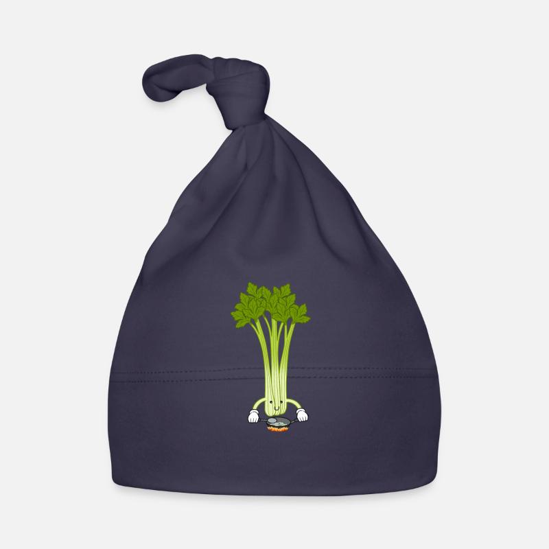Celery Chef Cooking Cute Celery Vegetables Organic Baby Cap