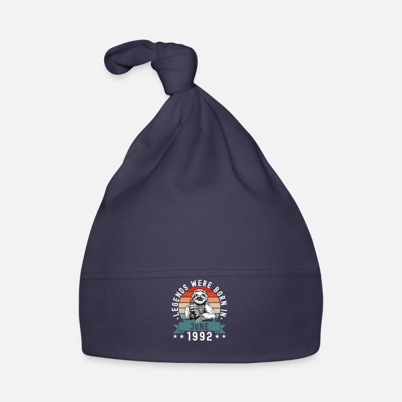 Legends Were Born In June 1992 Sloth Sloth Organic Baby Cap