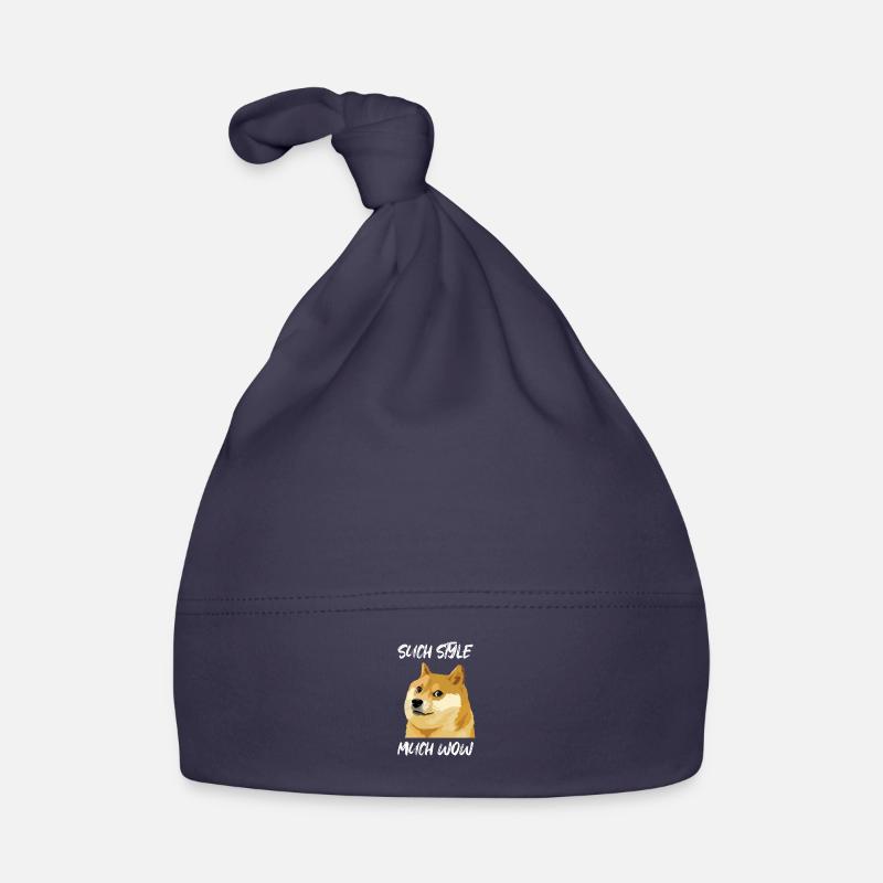 Concern Doge Meme Recherche Style Much Wow Bonnet bio Bébé