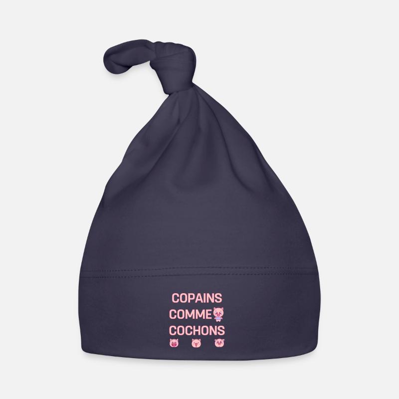 COPAINS COMME COCHONS - Bonnet bio Bébé - marine