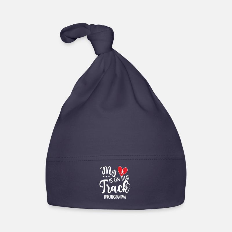 Fière athlétisme grand-mère Athlète d’athlétisme grand-mère Bonnet bio Bébé