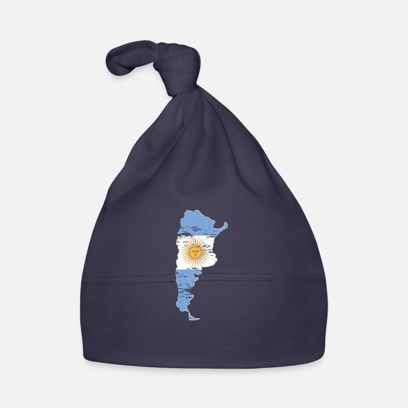 Drapeau de la carte de l’Argentine utilisé Bonnet bio Bébé