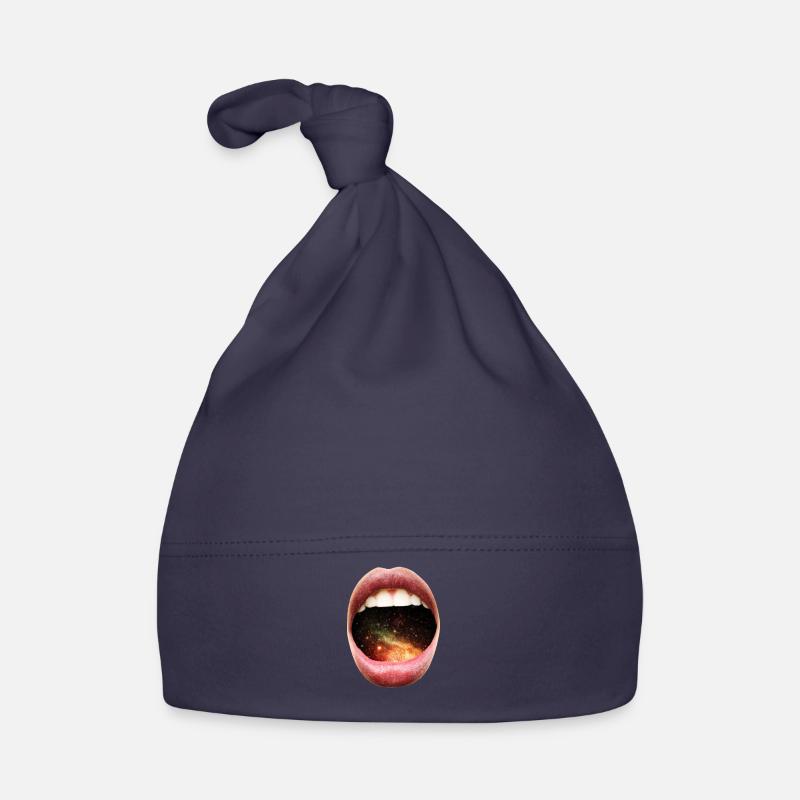 Bouche avec Galaxy Space A.I. Art Gift Idea Bonnet bio Bébé