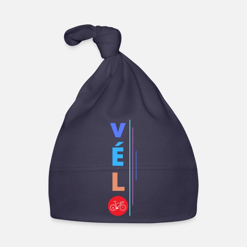 vélo - Bonnet bio Bébé - marine