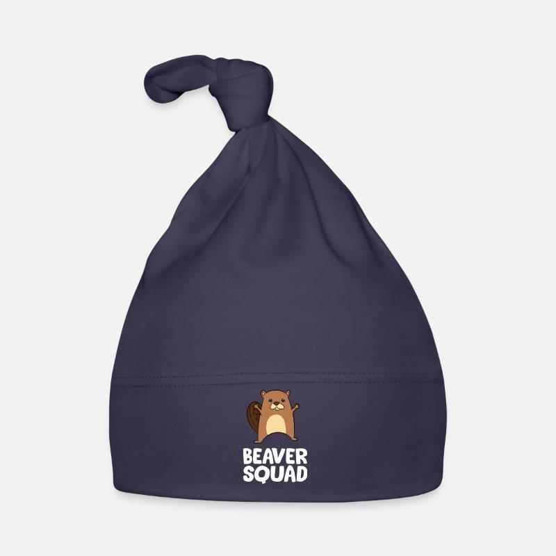 Biber - Beaver Squad - Baby Bio-Mütze - Navy