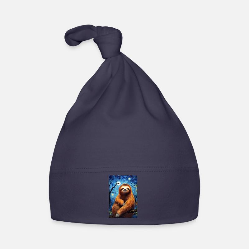 Sloth Organic Baby Cap