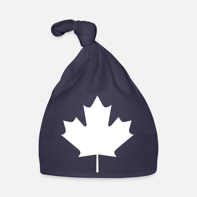 A maple leaf Organic Baby Cap