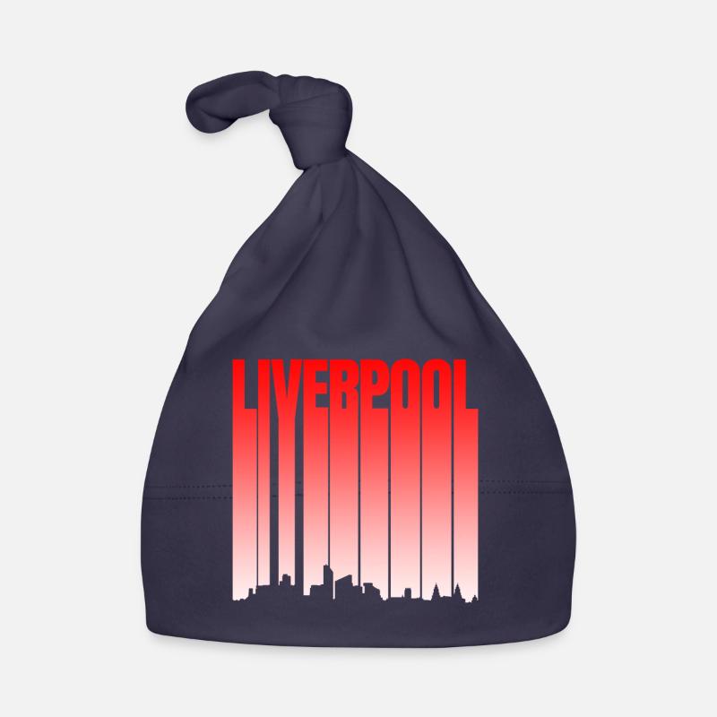 Liverpool Skyline Gradient Organic Baby Cap
