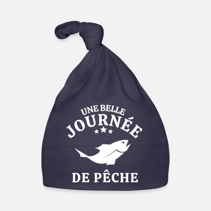 pêche, pêcheur, canne à pêche Bonnet bio Bébé